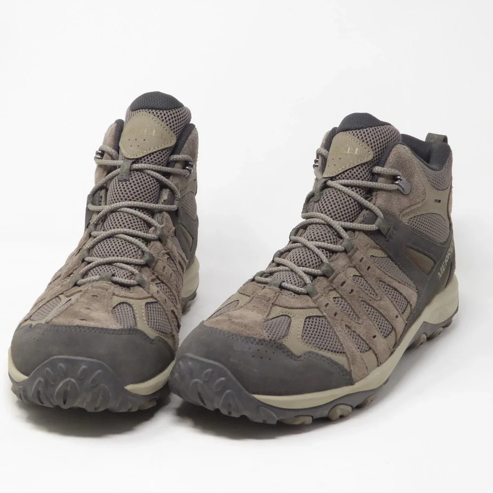 Merrell Accentor 3 Mid Mens Hiking Boots Brown Waterproof Suede Mesh 11W